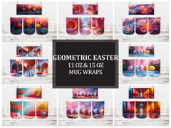 Geometric Easter 2 Mug Wrap - CraftNest
