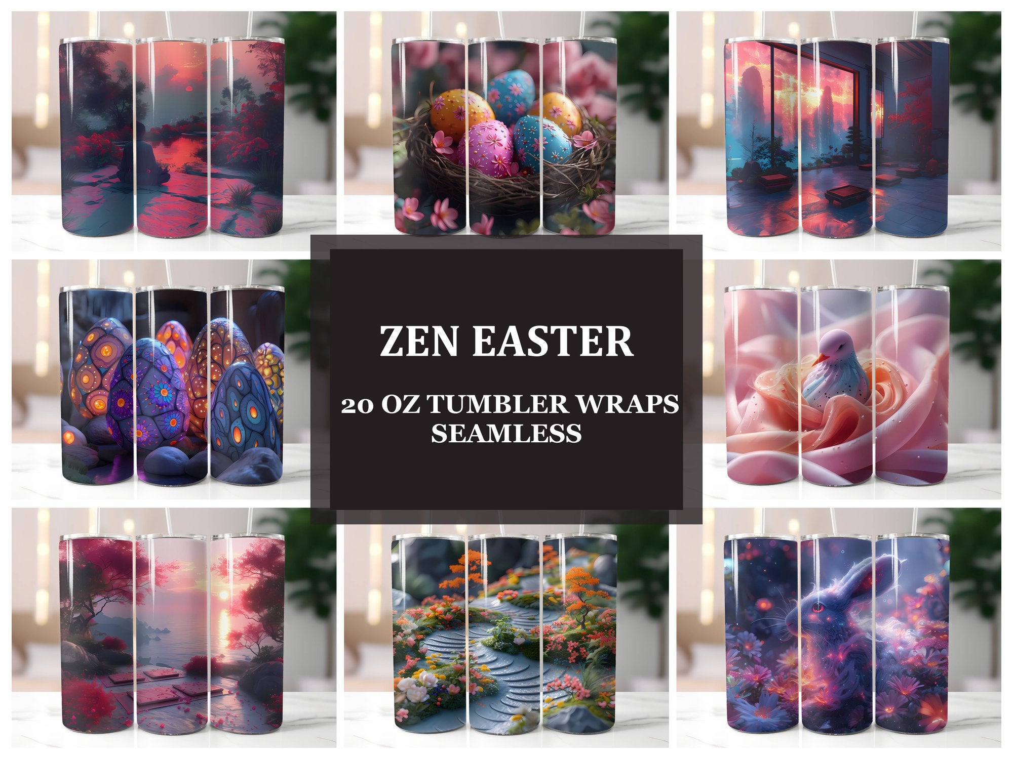 Zen Easter 5 Tumbler Wrap - CraftNest