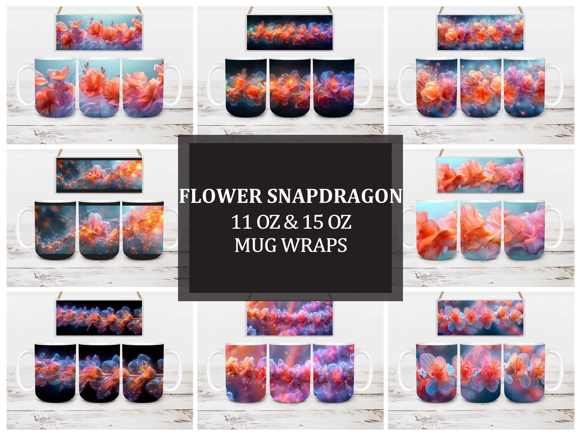 Flower Snapdragon 6 Mug Wrap - CraftNest