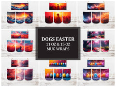 Dogs Easter 4 Mug Wrap - CraftNest