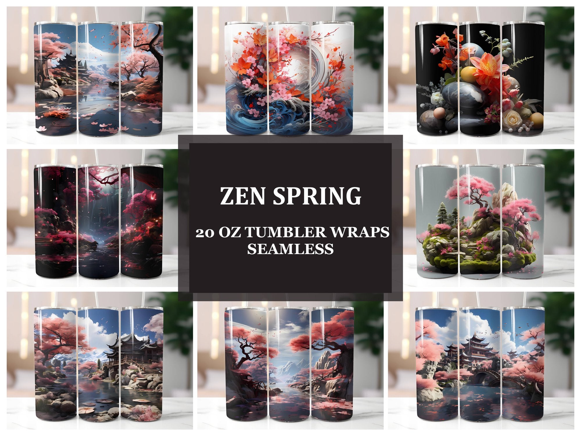 Zen Spring 2 Tumbler Wrap - CraftNest