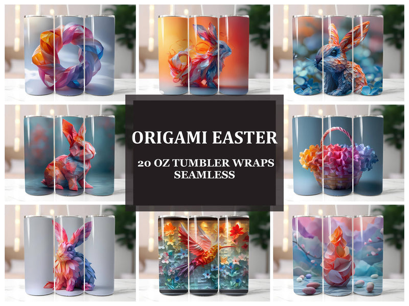 Origami Easter 1 Tumbler Wrap - CraftNest