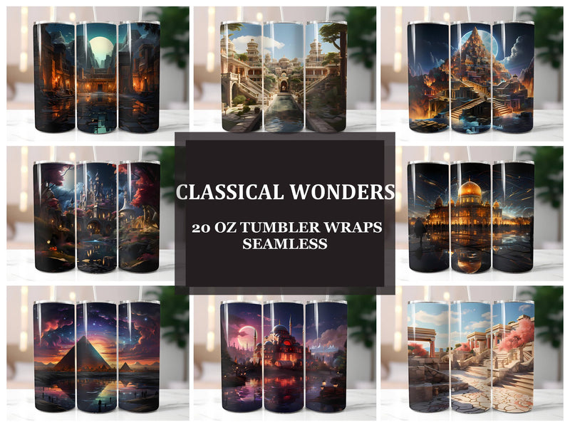 Classical Wonders 3 Tumbler Wrap - CraftNest