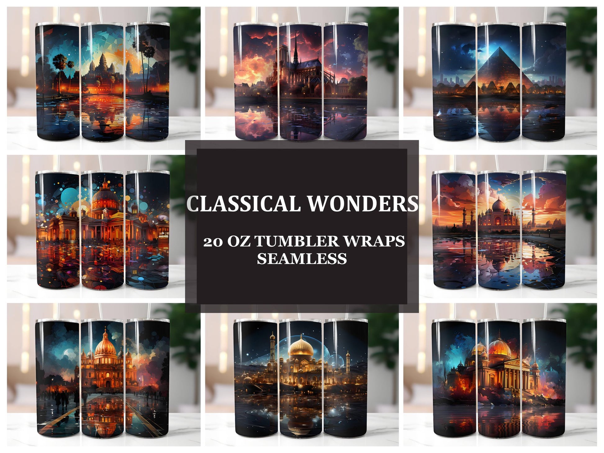 Classical Wonders 5 Tumbler Wrap - CraftNest