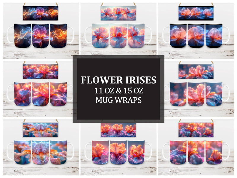 Flower Irises 2 Mug Wrap - CraftNest