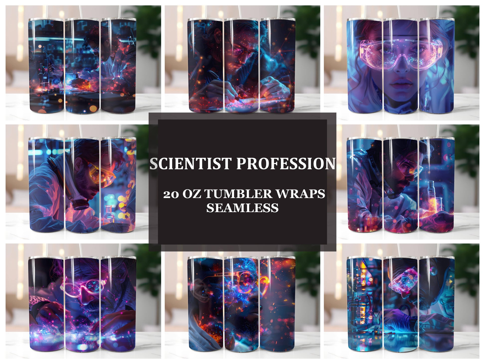 Scientist Profession 1 Tumbler Wrap - CraftNest - Digital Crafting and Art