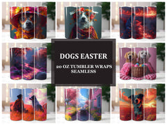 Dogs Easter 5 Tumbler Wrap - CraftNest