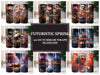 Futuristic Spring 4 Tumbler Wrap