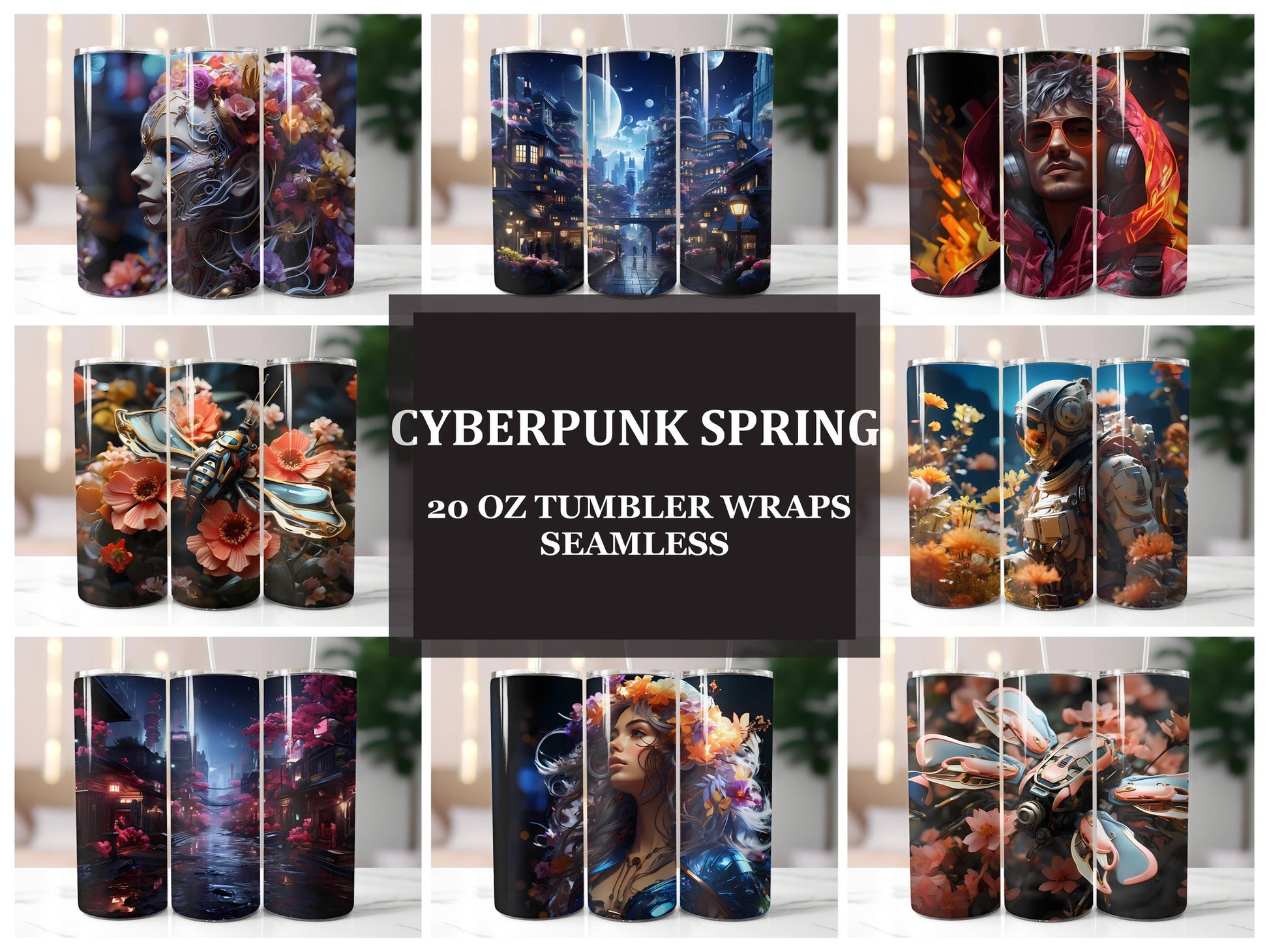 Cyberpunk Spring 2 Tumbler Wrap - CraftNest