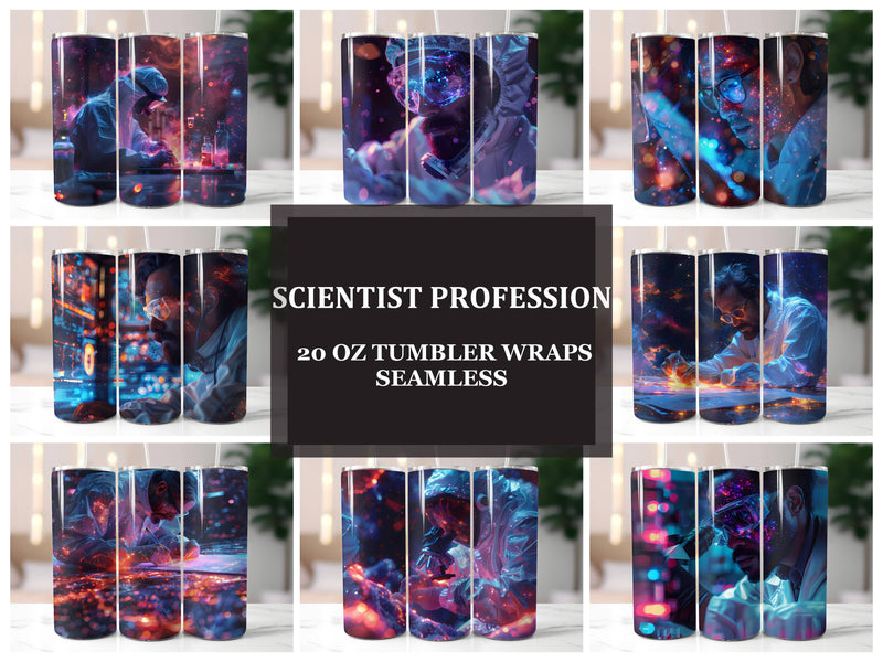 Scientist Profession 4 Tumbler Wrap - CraftNest - Digital Crafting and Art