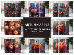 Autumn Apple 4 Tumbler Wrap - CraftNest - Digital Crafting and Art