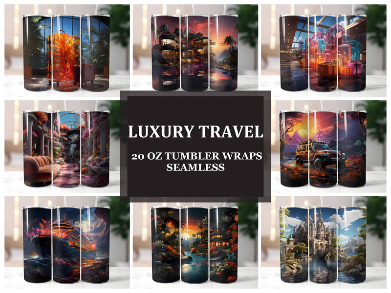 Luxury Travel 1 Tumbler Wrap - CraftNest