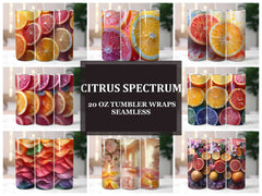 Citrus Spectrum 5 Tumbler Wrap - CraftNest - Digital Crafting and Art