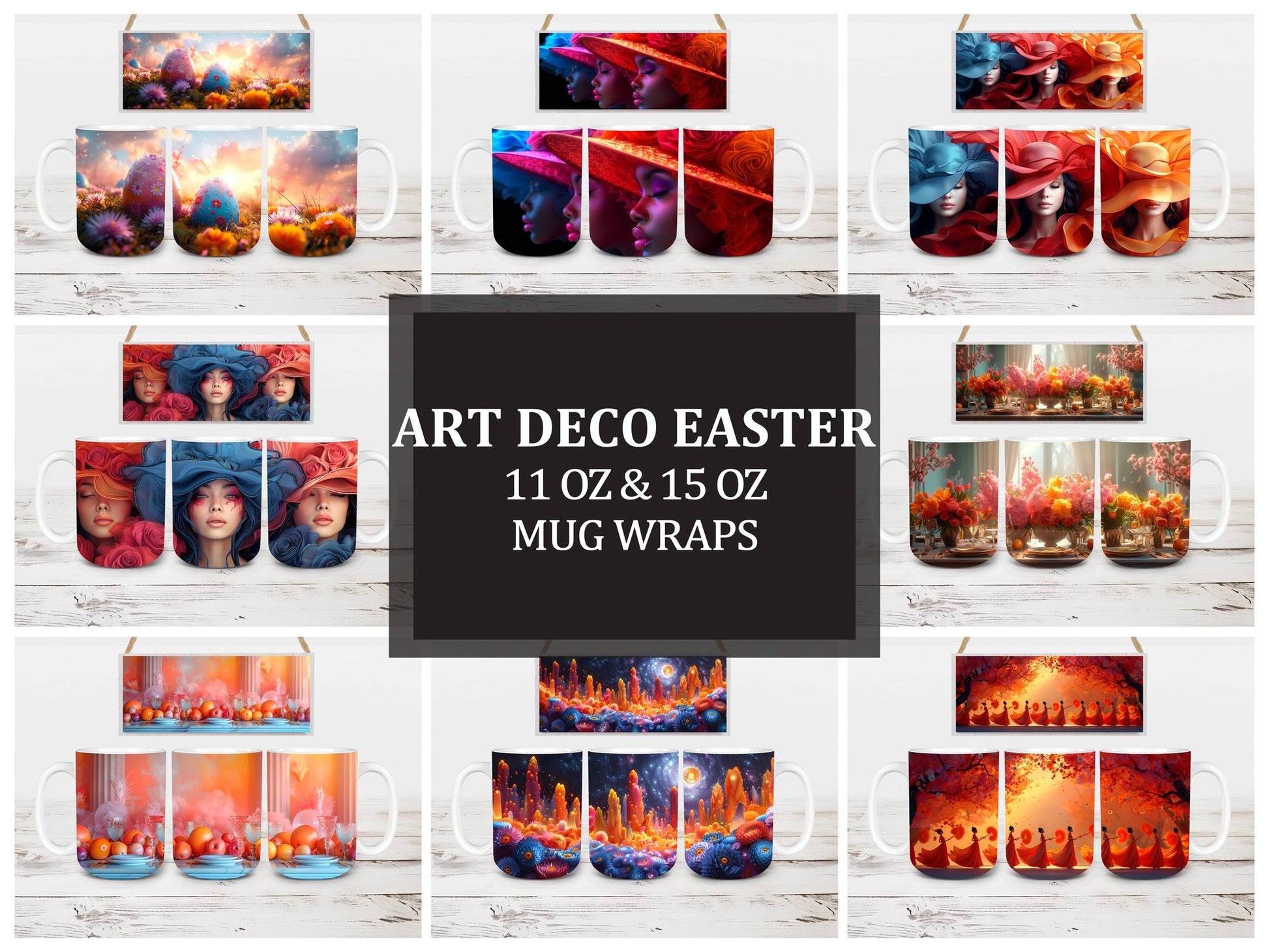 Art Deco 2 Mug Wrap - CraftNest