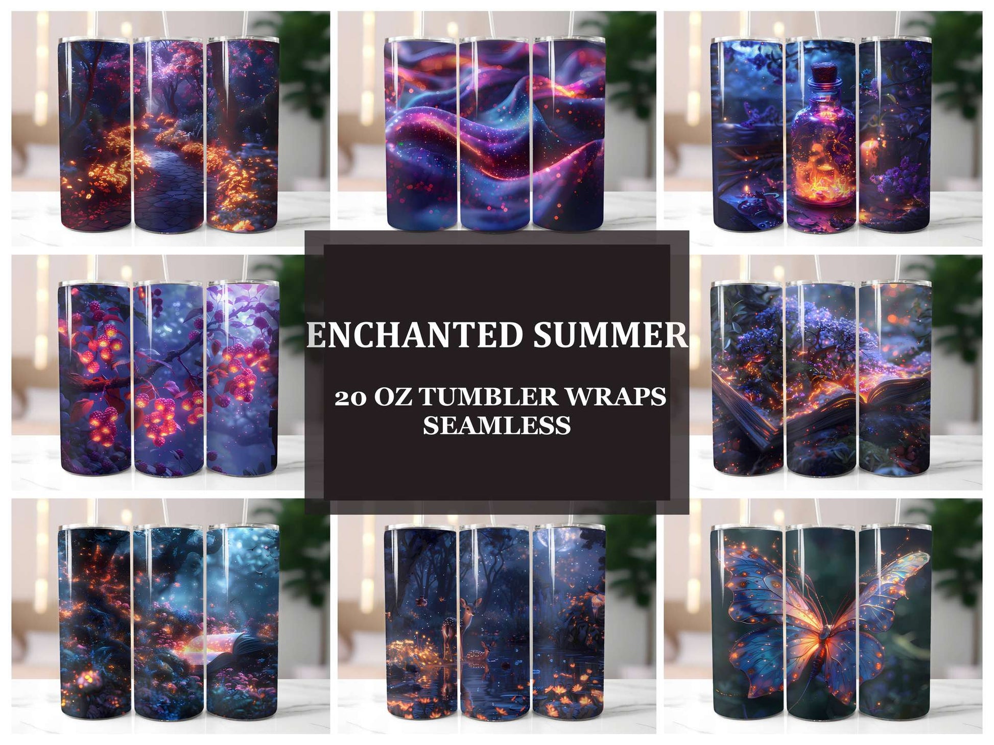 Enchanted Summer 5 Tumbler Wrap - CraftNest - Digital Crafting and Art