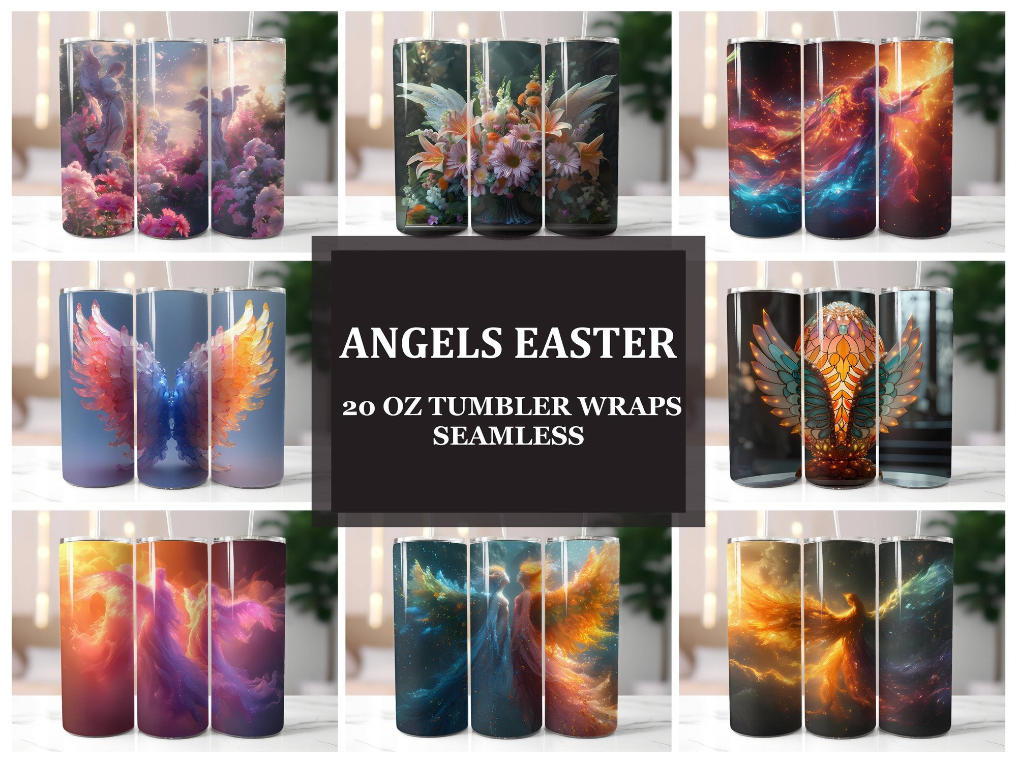 Angels Easter 2 Tumbler Wrap - CraftNest