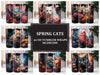 Spring Cats 1 Tumbler Wrap