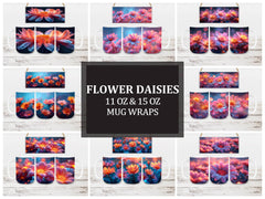 Flower Daisies 8 Mug Wrap - CraftNest