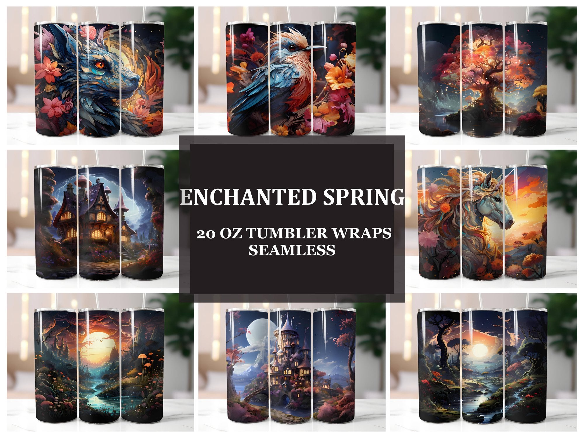 Enchanted Spring 6 Tumbler Wrap - CraftNest