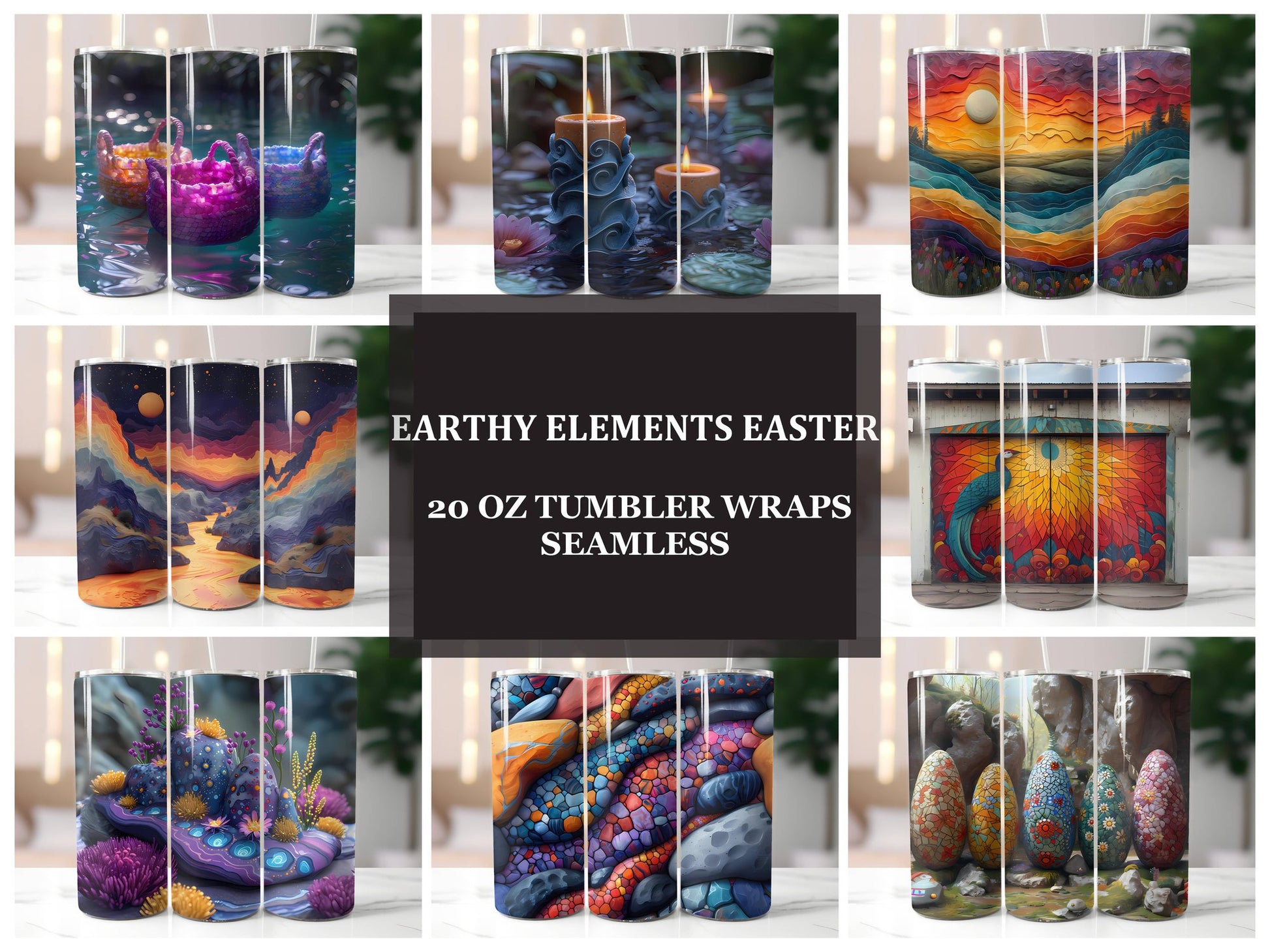 Earthy Elements Easter 6 Tumbler Wrap - CraftNest