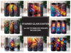 Stained Glass Easter 2 Tumbler Wrap