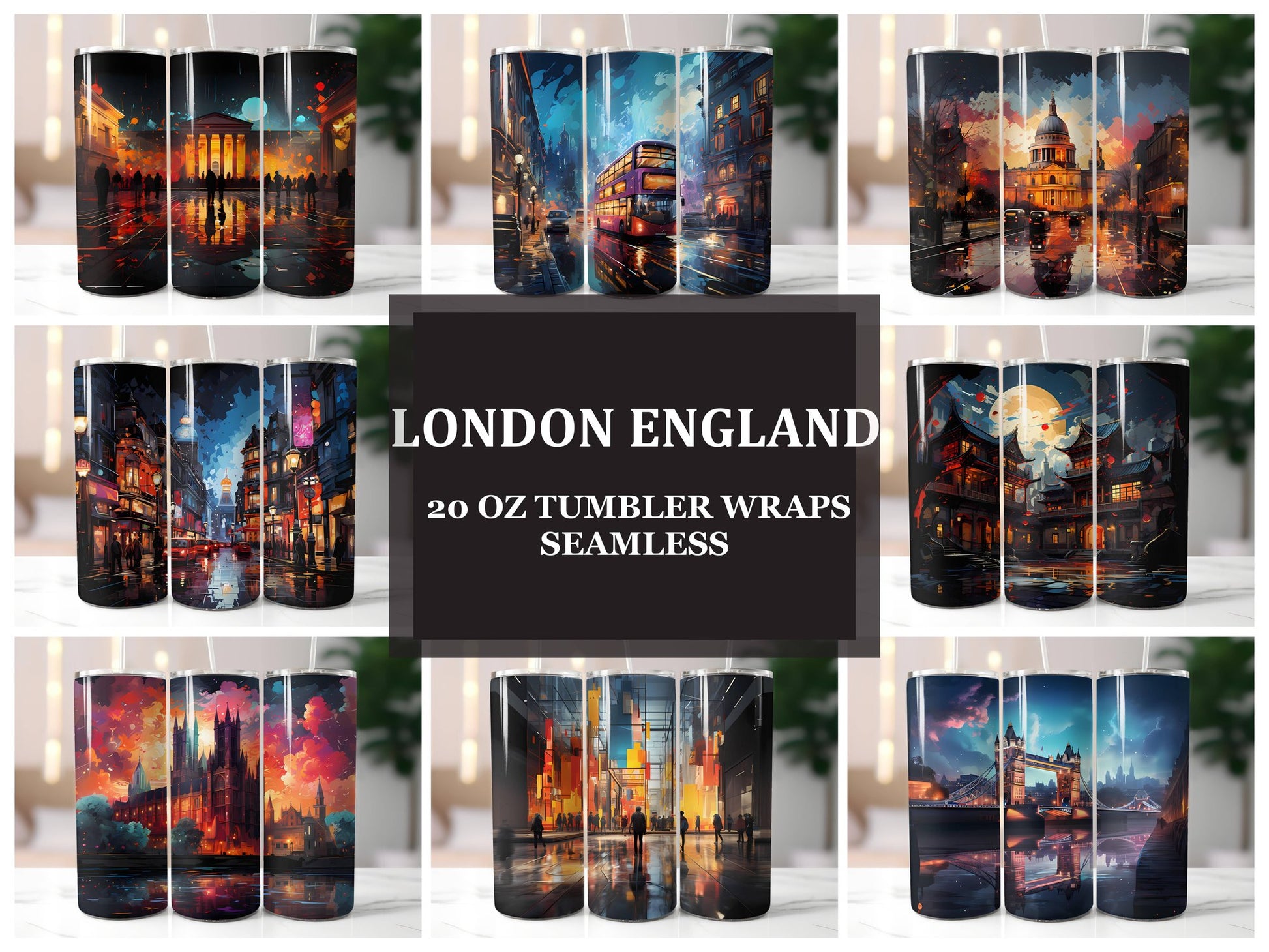 London England 1 Tumbler Wrap - CraftNest