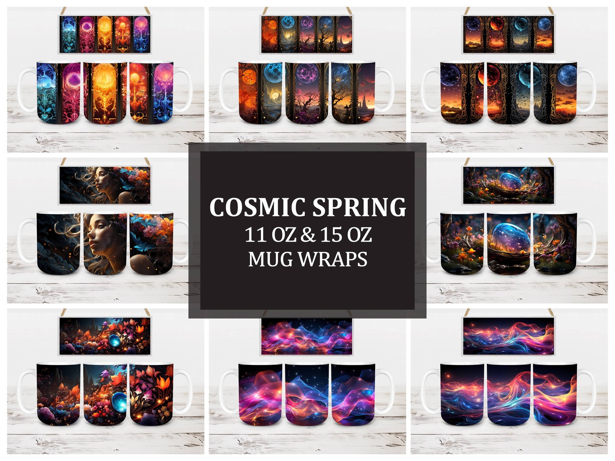 Cosmic Spring 1 Mug Wrap - CraftNest