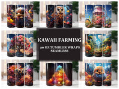 Kawaii Farming 2 Tumbler Wrap - CraftNest