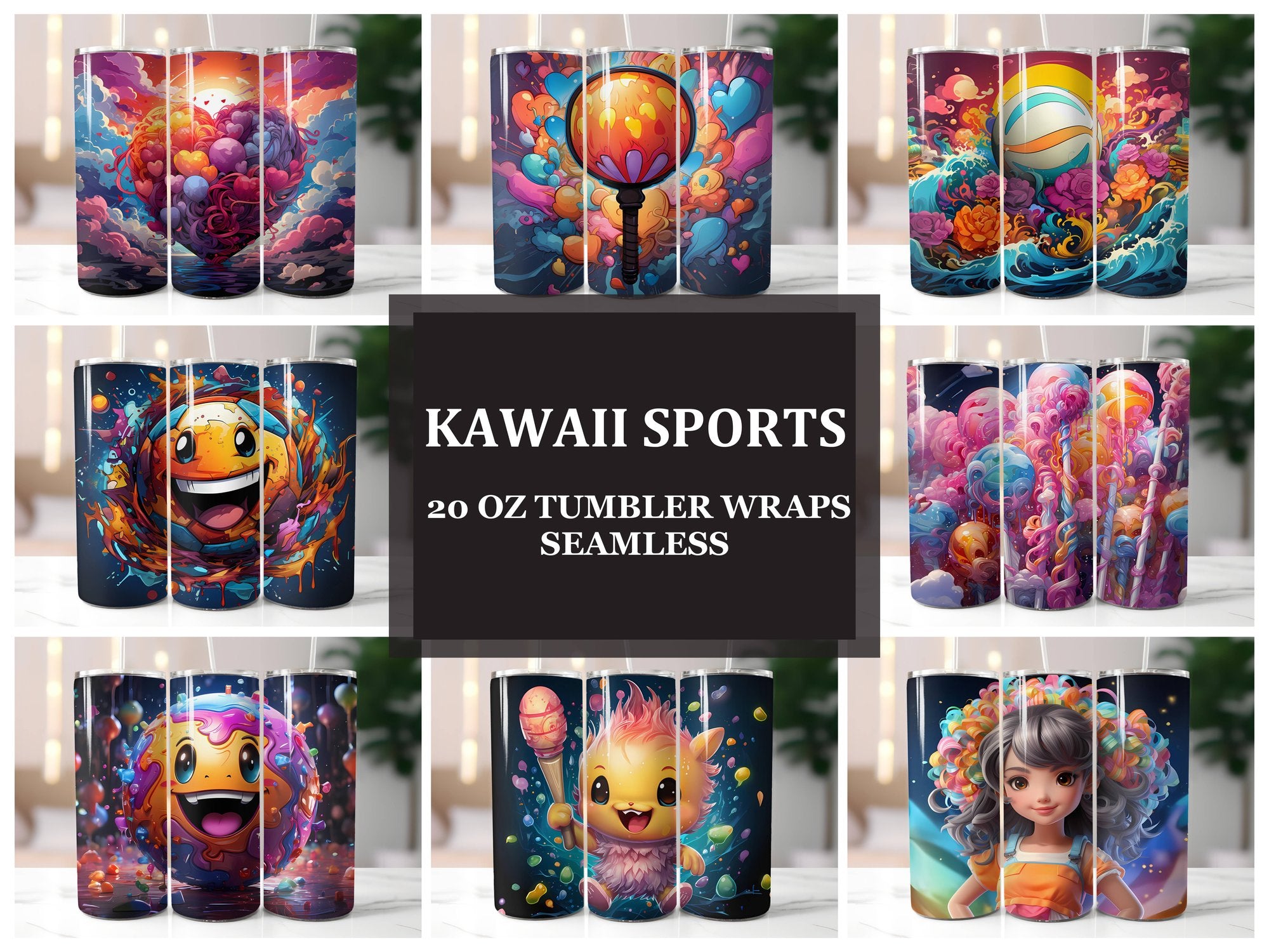 Kawaii Sports 2 Tumbler Wrap - CraftNest