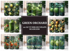 Green Orchard 2 Tumbler Wrap - CraftNest - Digital Crafting and Art