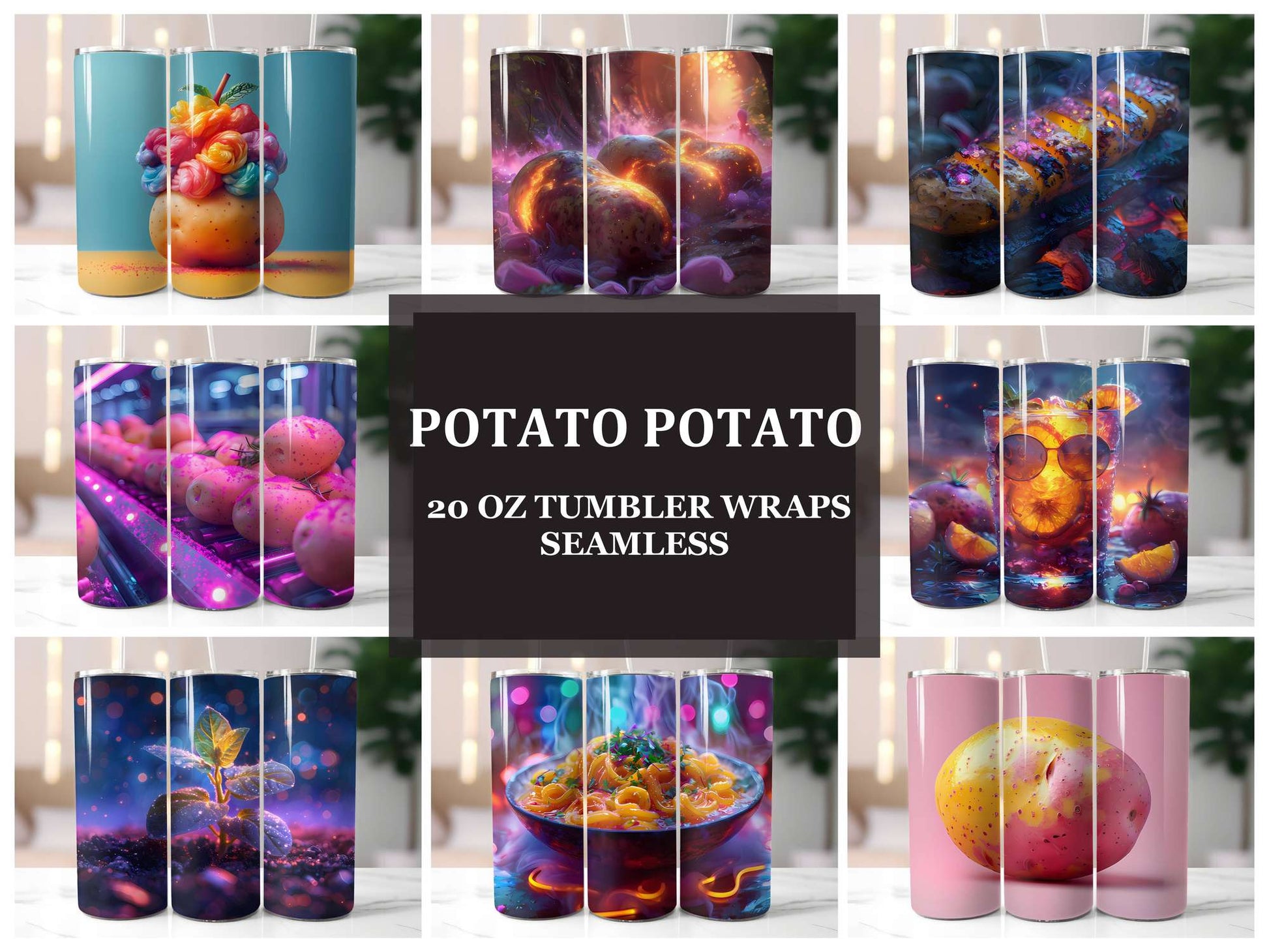 Potato 5 Tumbler Wrap - CraftNest - Digital Crafting and Art