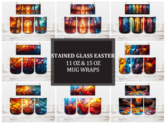 Stained Glass 3 Mug Wrap - CraftNest