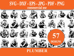 Plumber SVG Bundle - CraftNest - Digital Crafting and Art