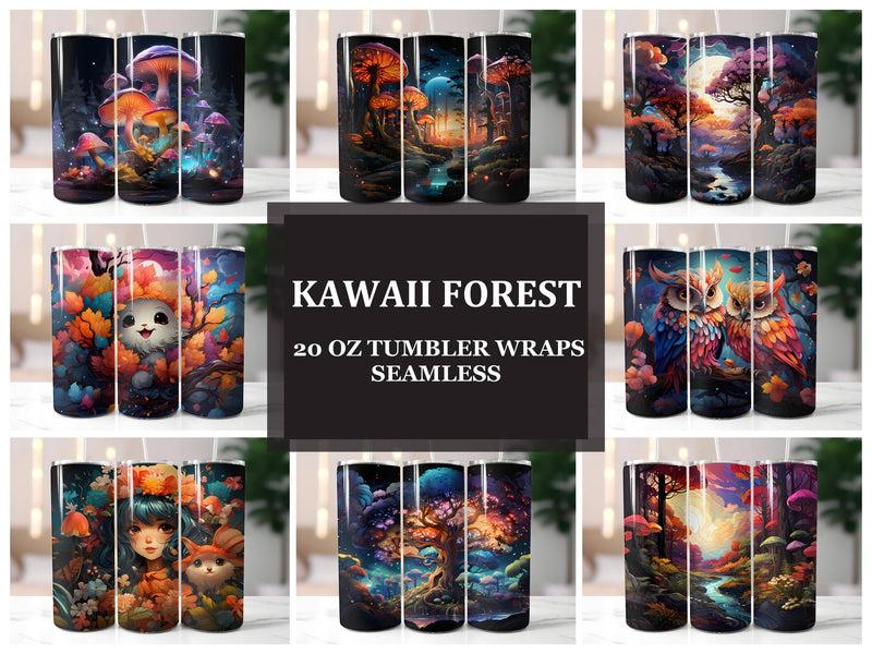 Kawaii Forest 2 Tumbler Wrap - CraftNest