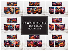 Kawaii Garden 2 Mug Wrap - CraftNest