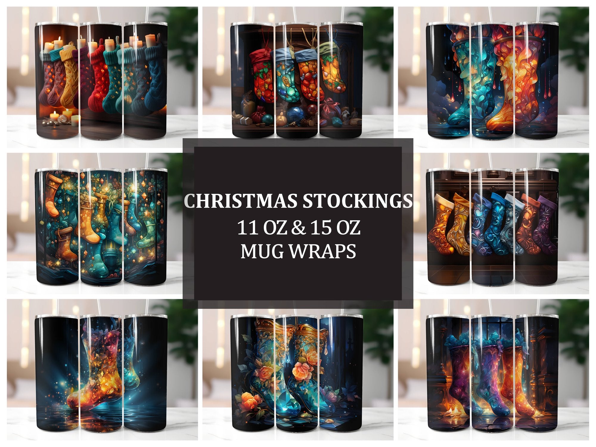 Christmas Stockings Tumbler Wrap - CraftNest