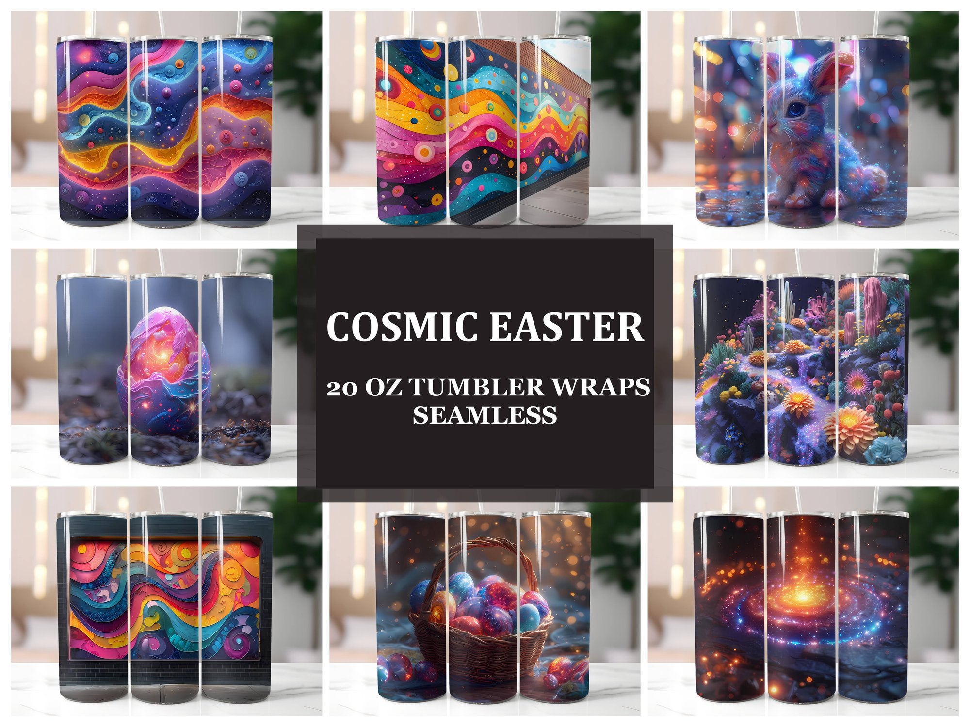 Cosmic Easter 5 Tumbler Wrap - CraftNest