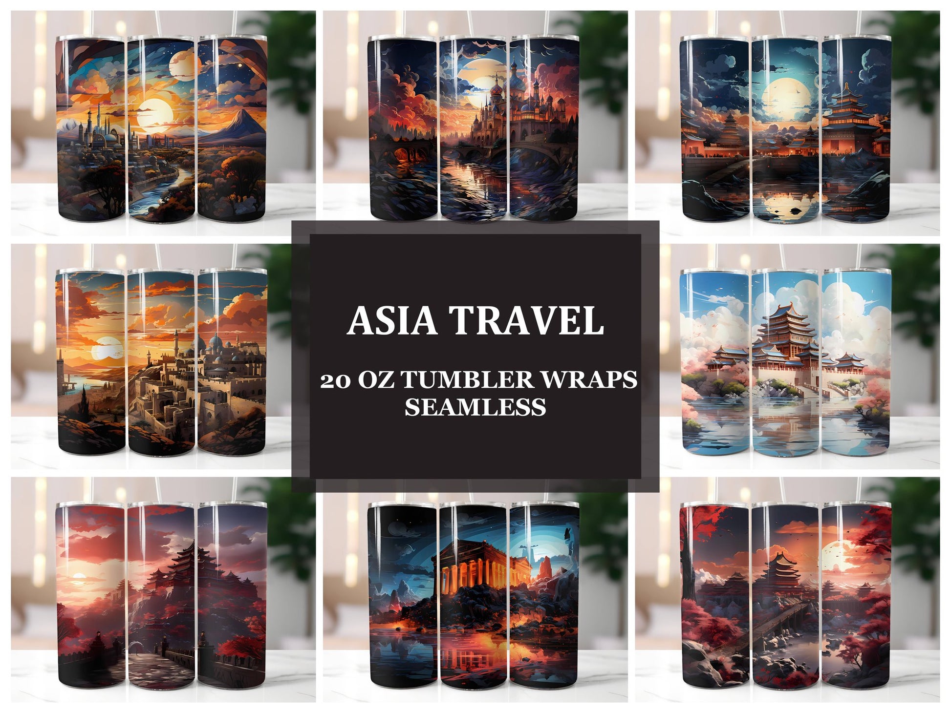 Asia Travel 1 Tumbler Wrap - CraftNest