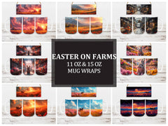 Easter on Farms 4 Mug Wrap - CraftNest