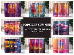 Popsicle Summer 1 Tumbler Wrap - CraftNest - Digital Crafting and Art