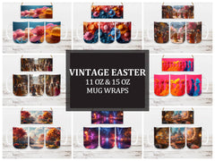 Vintage Easter 4 Mug Wrap - CraftNest