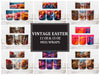 Vintage Ostern 4 Becher Wrap