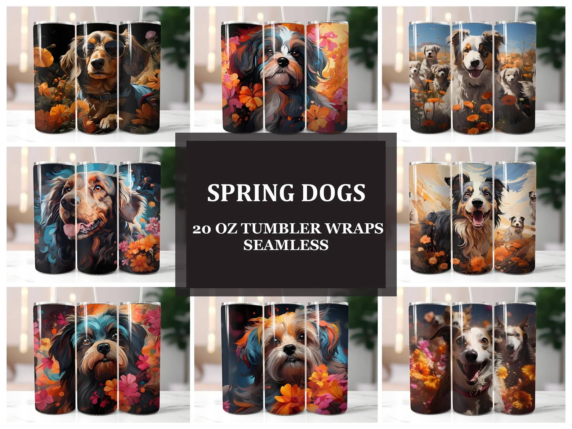 String Spring Dogs Spring Dogs Tumbler Wrap
