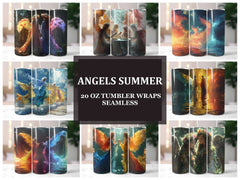 Angels Summer 5 Tumbler Wrap - CraftNest - Digital Crafting and Art