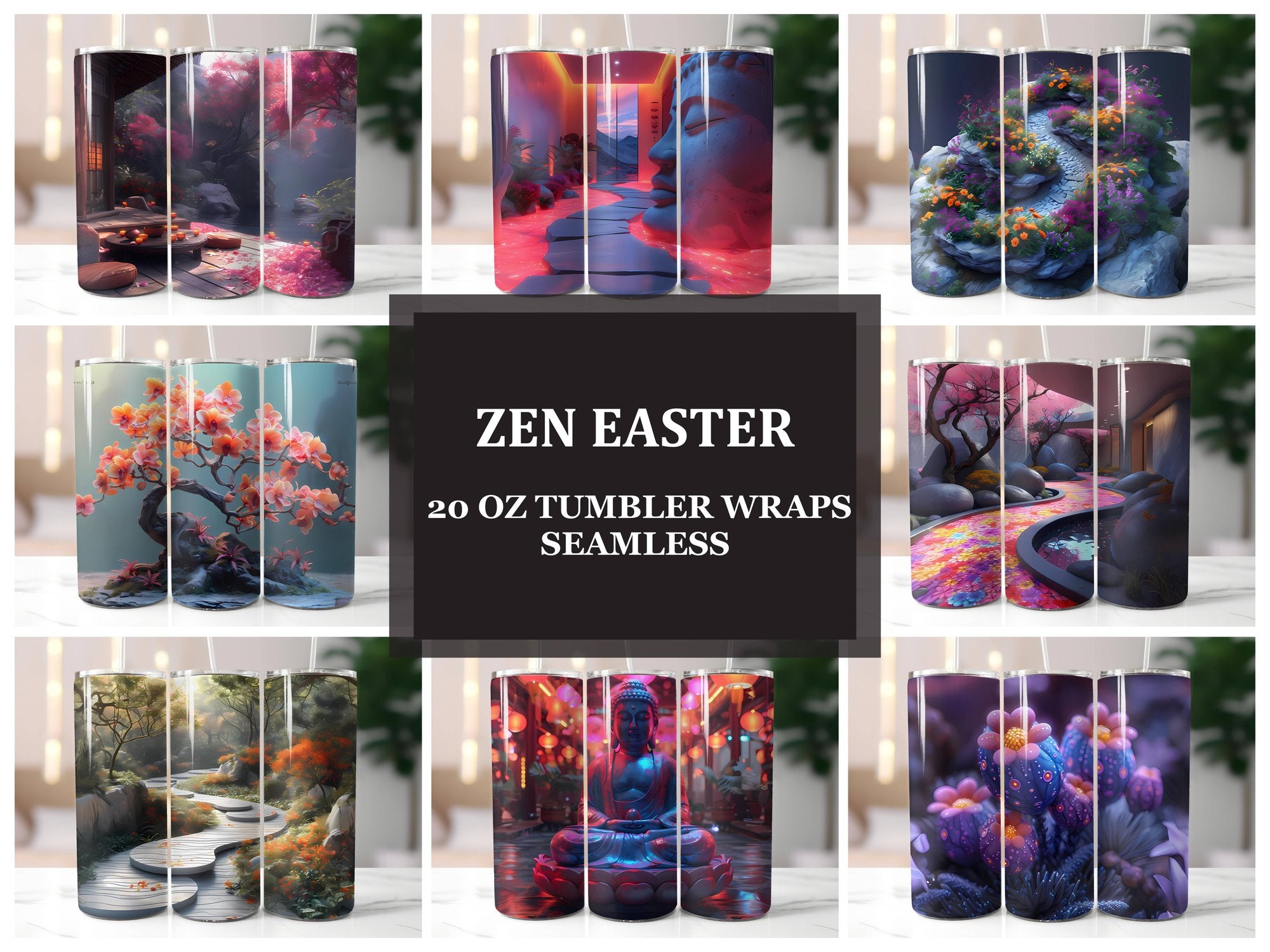 Zen Easter 3 Tumbler Wrap - CraftNest