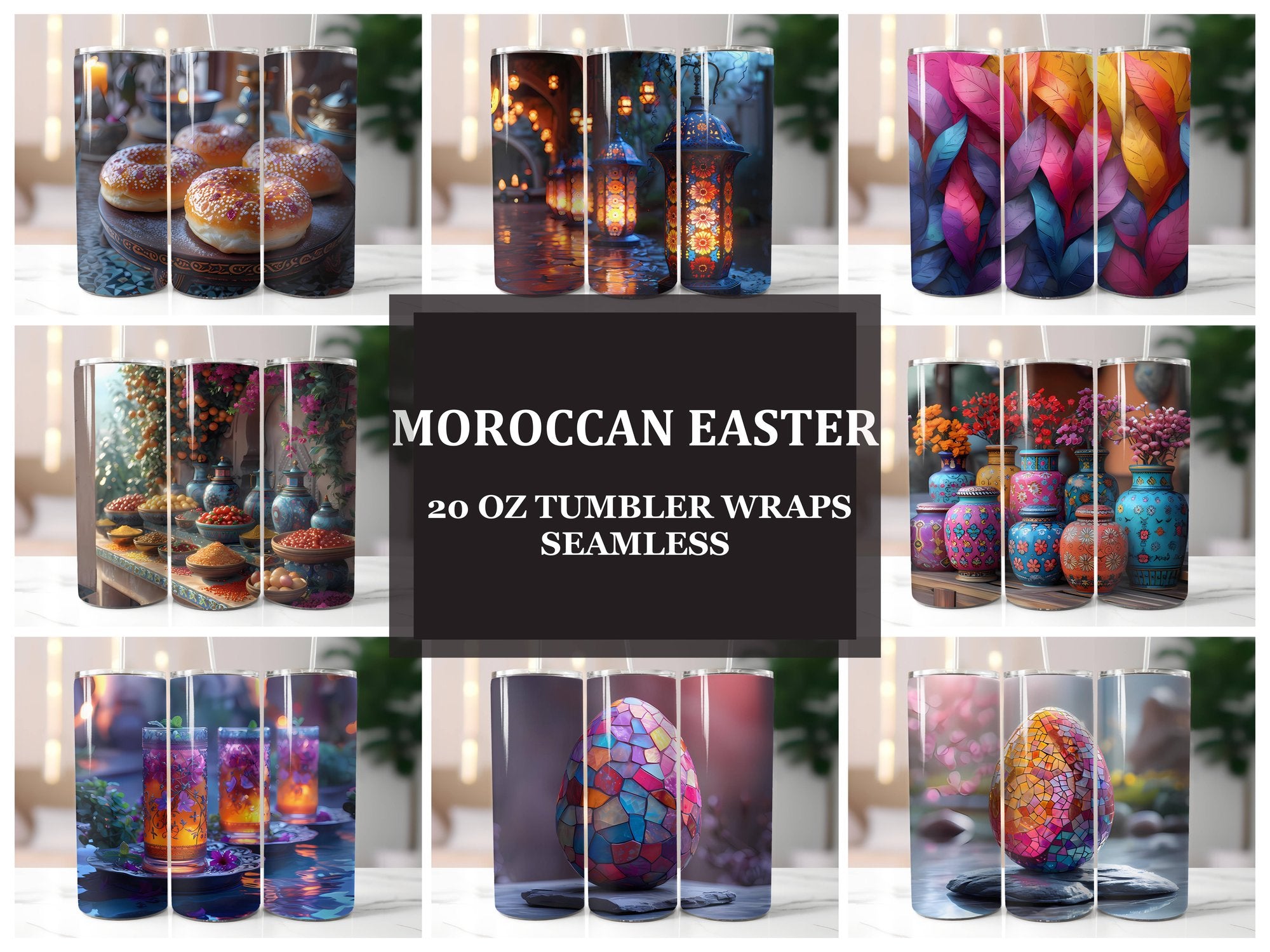 Moroccan Easter 2 Tumbler Wrap - CraftNest