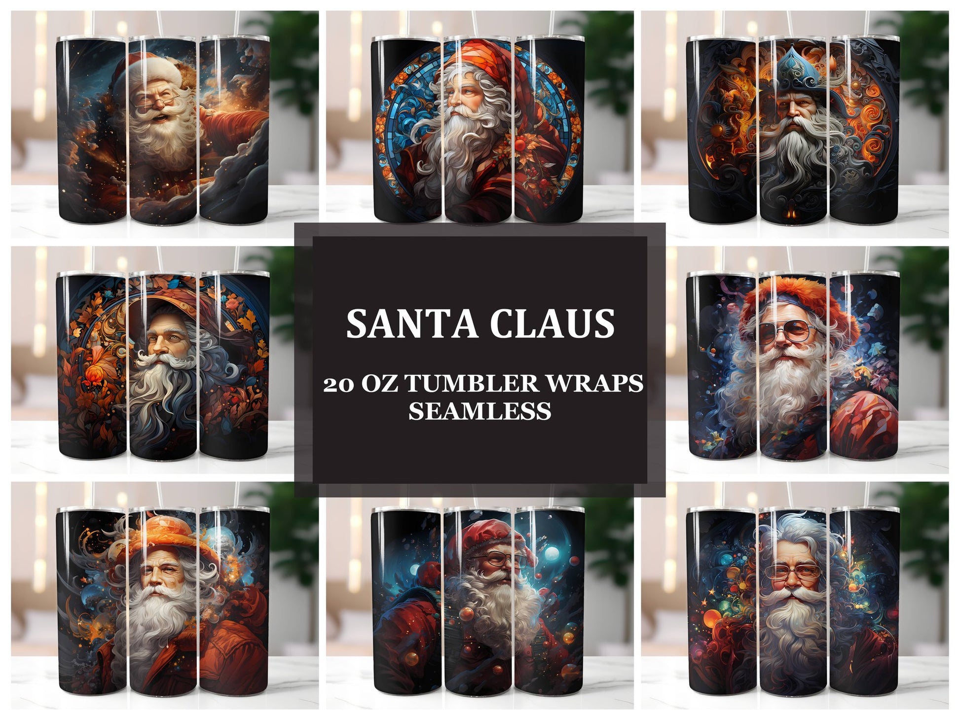 Santa Claus Tumbler Wrap - CraftNest