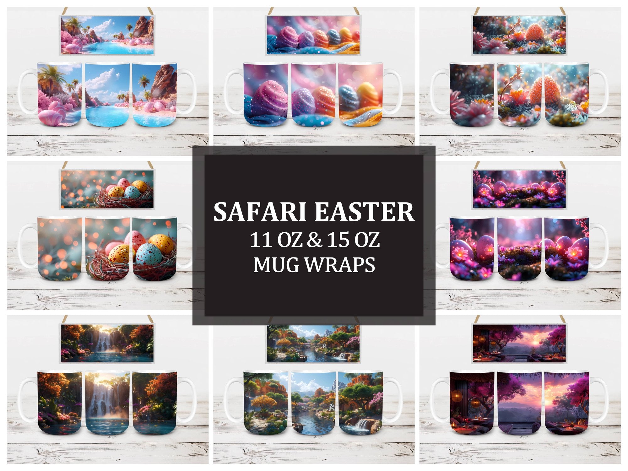Safari Easter 2 Mug Wrap - CraftNest