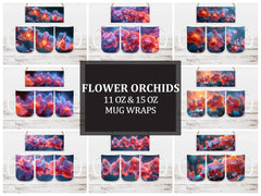 Flower Orchids 7 Mug Wrap - CraftNest