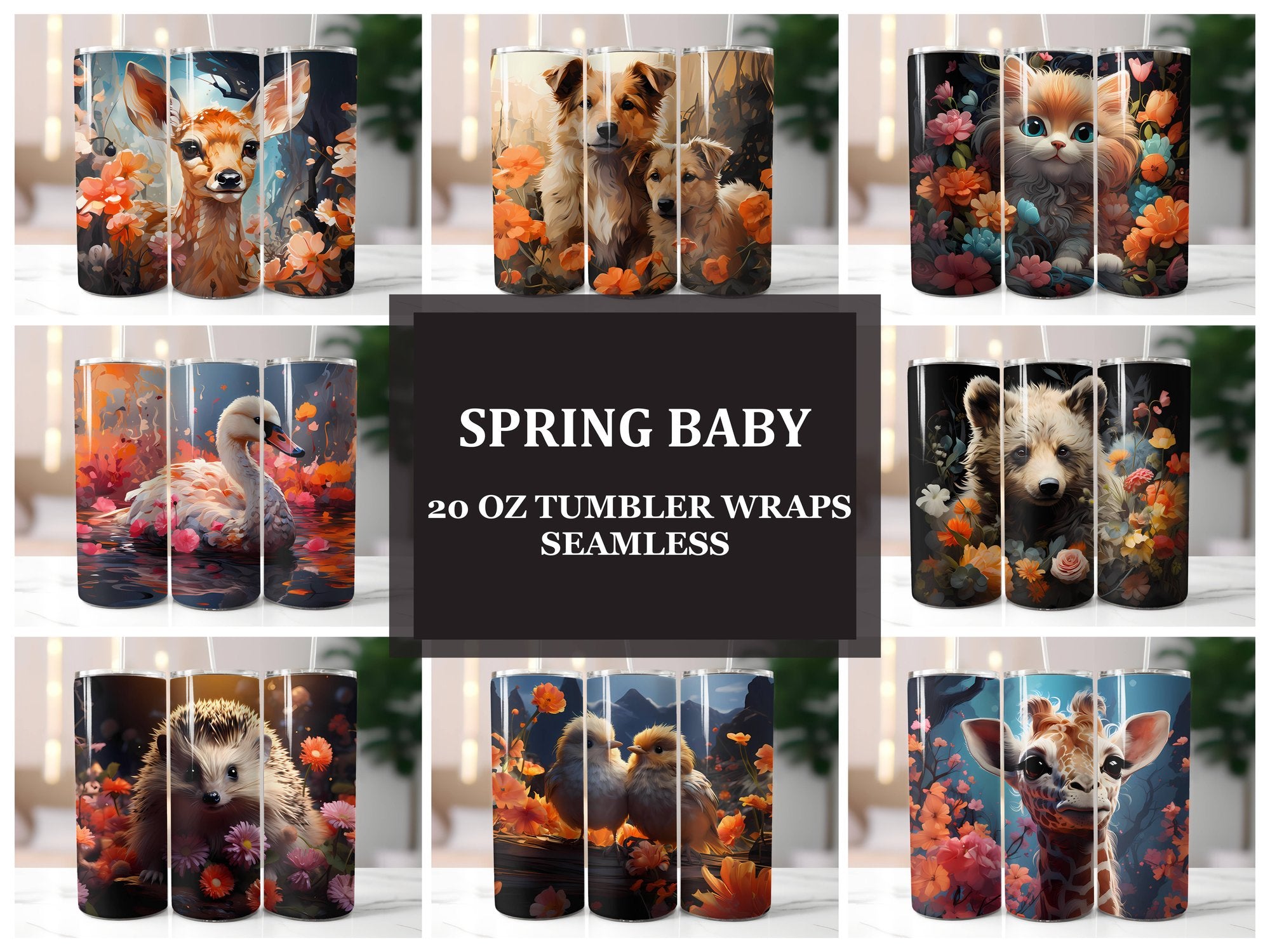 Spring Baby 4 Tumbler Wrap - CraftNest